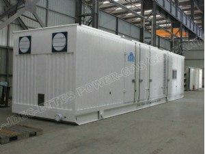 Ettes Power Soundproof Canopy 1000KW 1MW Natural Gas Generator Generation